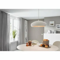 Luminaires Eglo Suspension EGLO MOGANO Cuivre, Blanc, 1 lumière* Suspensions