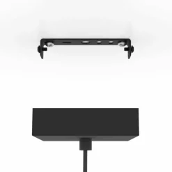 Lampes En Bois-Luminaires Eglo Suspension Eglo NAFFERTON Écru, Noir, 1 lumière