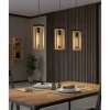 Lampes En Bois-Luminaires Eglo Suspension Eglo NAFFERTON Écru, Noir, 3 lumières