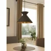 Lampes En Tissu-Luminaires Eglo Suspension Eglo NASTASIA Noir, 1 lumière