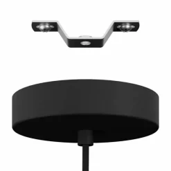 Lampes En Tissu-Luminaires Eglo Suspension Eglo NASTASIA Noir, 1 lumière