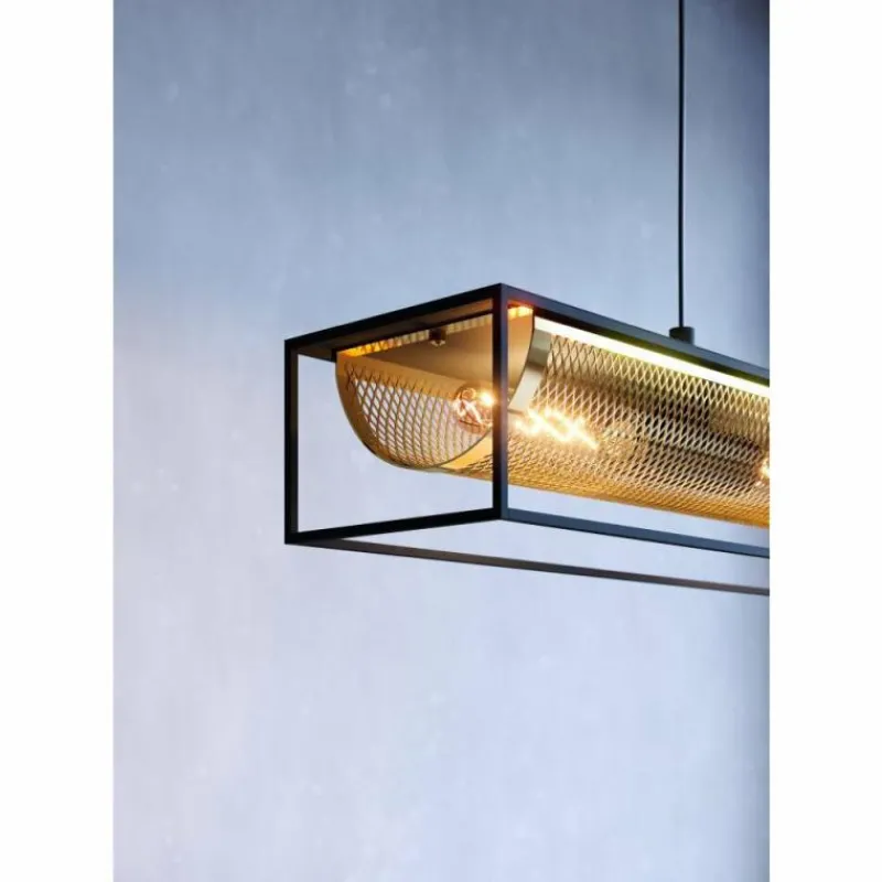 Luminaires Eglo Suspension Eglo NOHALES Noir, 4 lumières* Suspensions