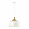 Luminaires Scandinaves-Luminaires Eglo Suspension Eglo OBREGON Bois clair, Rose, 1 lumière