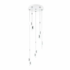 Luminaires Eglo Suspension Eglo OLINDRA LED Blanc, 10 lumières* Suspensions
