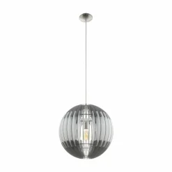 Luminaires Scandinaves-Luminaires Eglo Suspension Eglo OLMERO Nickel mat, 1 lumière
