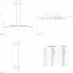 Lampes En Bois-Luminaires Eglo Suspension Eglo PANAGRIA LED Brun, Noir, 2 lumières