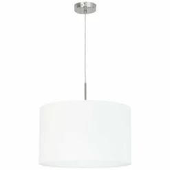Lampes En Tissu-Luminaires Eglo Suspension Eglo PASTERI Nickel mat, 1 lumière
