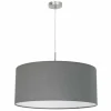 Lampes En Tissu-Luminaires Eglo Suspension Eglo PASTERI Nickel mat, 1 lumière
