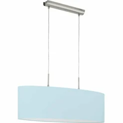 Lampes En Tissu-Luminaires Eglo Suspension Eglo PASTERI-P Blanc, 2 lumières