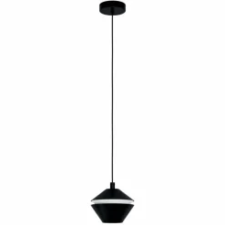 Luminaires Eglo Suspension Eglo PERPIGO LED Noir, 1 lumière* Éclairage Led