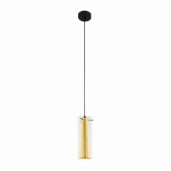 Luminaires Eglo Suspension Eglo PINTO GOLD Noir, 1 lumière