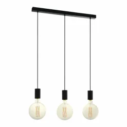 Luminaires Eglo Suspension Eglo POZUETA Noir, 3 lumières* Suspensions