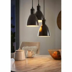 Lampes Industrielles-Luminaires Eglo Suspension EGLO PRIDDY Cuivre, 3 lumières