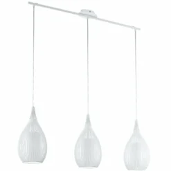 Luminaires Eglo Suspension Eglo RAZONI Blanc, 3 lumières