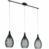 Luminaires Eglo Suspension Eglo RAZONI Noir, 3 lumières