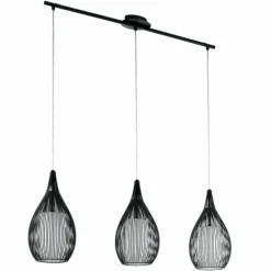 Luminaires Eglo Suspension Eglo RAZONI Noir, 3 lumières