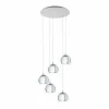 Luminaires Eglo Suspension EGLO ROCAMAR Chrome, 5 lumières
