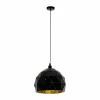 Lampes Dorées-Luminaires Eglo Suspension Eglo ROCCAFORTE Or, Noir, 1 lumière