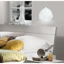 Luminaires Scandinaves-Luminaires Eglo Suspension Eglo ROCCAFORTE Blanc, 1 lumière
