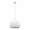 Luminaires Scandinaves-Luminaires Eglo Suspension Eglo ROCCAFORTE Blanc, 1 lumière