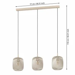 Luminaires Eglo Suspension Eglo ROMAZZINA Noir, 3 lumières* Suspensions