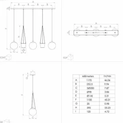 Luminaires Eglo Suspension Eglo RONDO Noir, 3 lumières