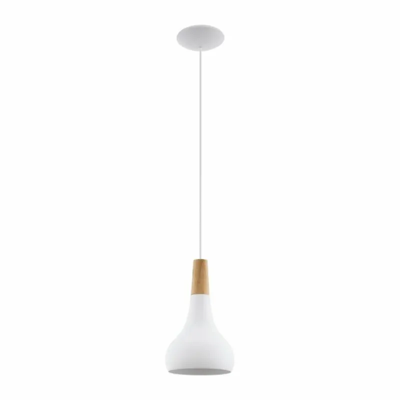 Luminaires Scandinaves-Luminaires Eglo Suspension Eglo SABINAR Blanc, 1 lumière