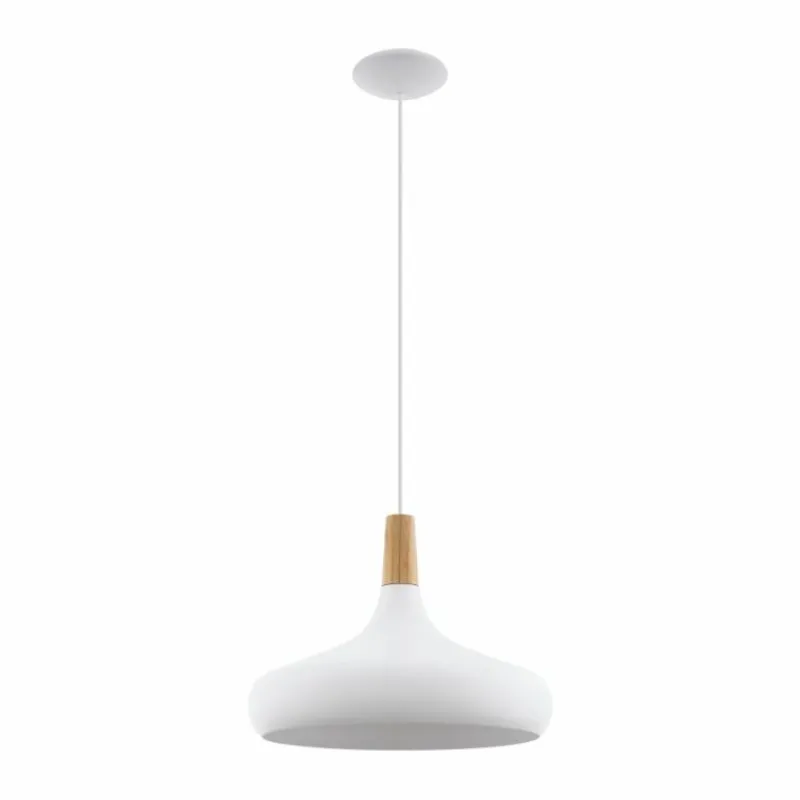 Luminaires Scandinaves-Luminaires Eglo Suspension Eglo SABINAR Blanc, 1 lumière