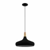 Lampes En Bois-Luminaires Eglo Suspension Eglo SABINAR Brun, Noir, 1 lumière