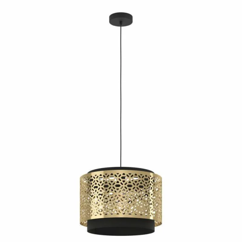 Luminaires Orientaux-Luminaires Eglo Suspension Eglo SANDBACH Noir, 1 lumière