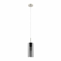 Luminaires Eglo Suspension Eglo SELVINO Nickel mat, 1 lumière