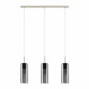 Suspension Verre Fumé-Luminaires Eglo Suspension Eglo SELVINO Nickel mat, 3 lumières