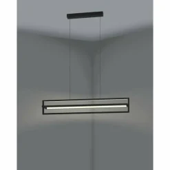 Luminaires Eglo Suspension Eglo SIBERIA LED Noir, 1 lumière, Télécommandes* Éclairage Led