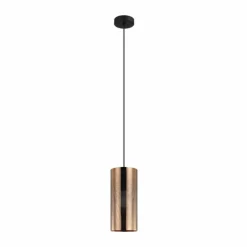 Lampes Dorées-Luminaires Eglo Suspension Eglo TABIAGO Noir, 1 lumière