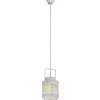 Lampes Vintages & Rétros-Luminaires Eglo Suspension Eglo TALBOT Gris, 1 lumière