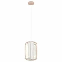 Lampes En Tissu-Luminaires Eglo Suspension Eglo TERRAROSA Sable, 1 lumière