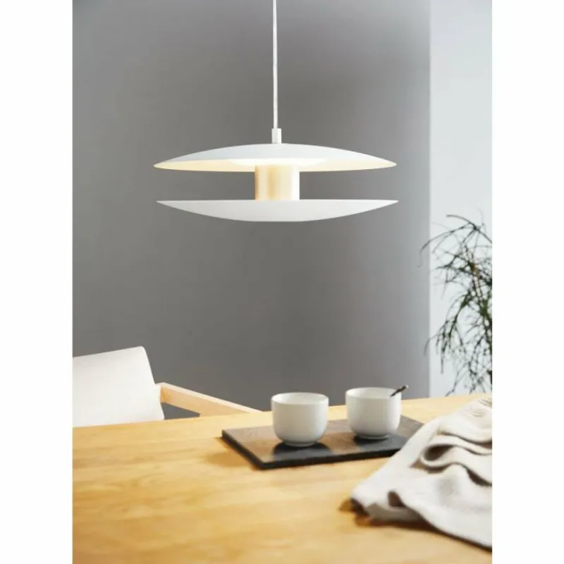Luminaires Eglo Suspension EGLO TRAPPETO LED Champagne, Blanc, 2 lumières* Éclairage Led
