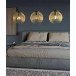 Lampes Dorées-Luminaires Eglo Suspension Eglo VENEZUELA Or, Noir, 3 lumières