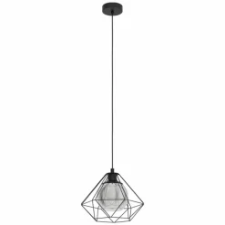 Luminaires Eglo Suspension Eglo VERNHAM Noir, 1 lumière
