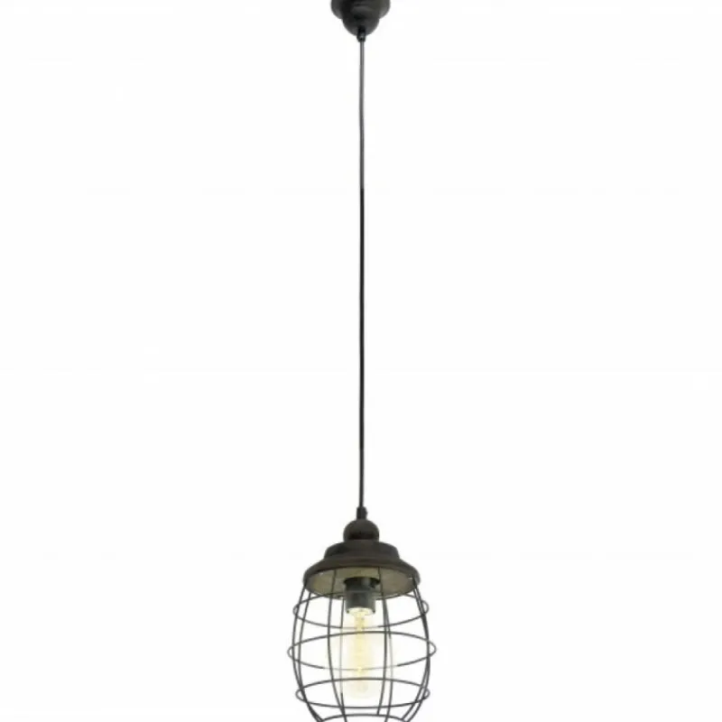 Lampes Vintages & Rétros-Luminaires Eglo Suspension Eglo VINTAGE Brun, 1 lumière