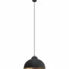 Luminaires Scandinaves-Luminaires Eglo Suspension Eglo VINTAGE Cuivre, Noir, 1 lumière