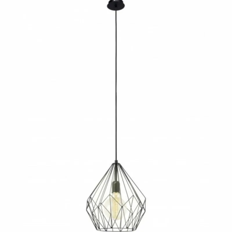 Lampes Vintages & Rétros-Luminaires Eglo Suspension Eglo VINTAGE Noir, 1 lumière