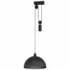 Lampes Industrielles-Luminaires Eglo Suspension Eglo WINKWORTH Noir, 1 lumière