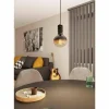 Luminaires Eglo Suspension Eglo YORTH Nickel mat, Noir, 1 lumière* Suspensions