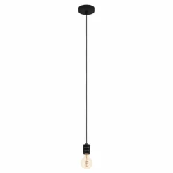 Luminaires Eglo Suspension Eglo YORTH Nickel mat, Noir, 1 lumière* Suspensions