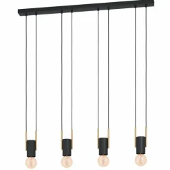 Luminaires Eglo Suspension Eglo-Leuchten BITACHITO Laiton, Noir, 4 lumières* Suspensions