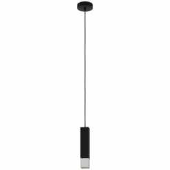 Luminaires Eglo Suspension Eglo-Leuchten BUTRANO LED Noir, Argenté, 1 lumière* Suspensions