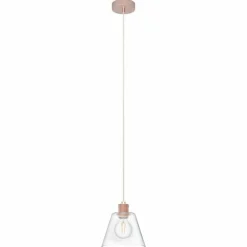 Luminaires Eglo Suspension Eglo-Leuchten COPLEY Or rose, 1 lumière
