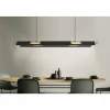 Lampes En Bois-Luminaires Eglo Suspension Eglo-Leuchten ERMUA LED Brun, Noir, 1 lumière