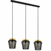 Luminaires Eglo Suspension Eglo-Leuchten ESCANDIDOS Laiton, Noir, 3 lumières* Suspensions